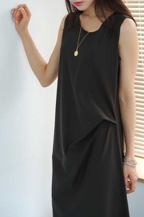 바로배송 / 20ss Emile So cool dress &#039; Lily &#039; [black . brown]