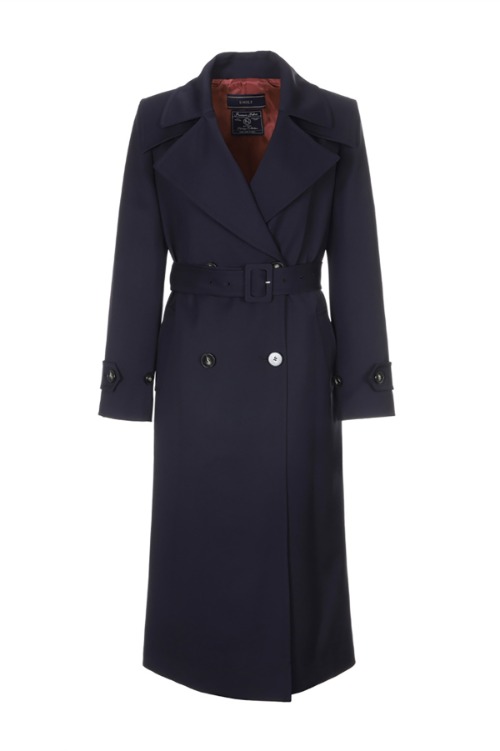 RICHWOOL double neck trenchcoat [MIDNIGHT BLUE] 바로배송
